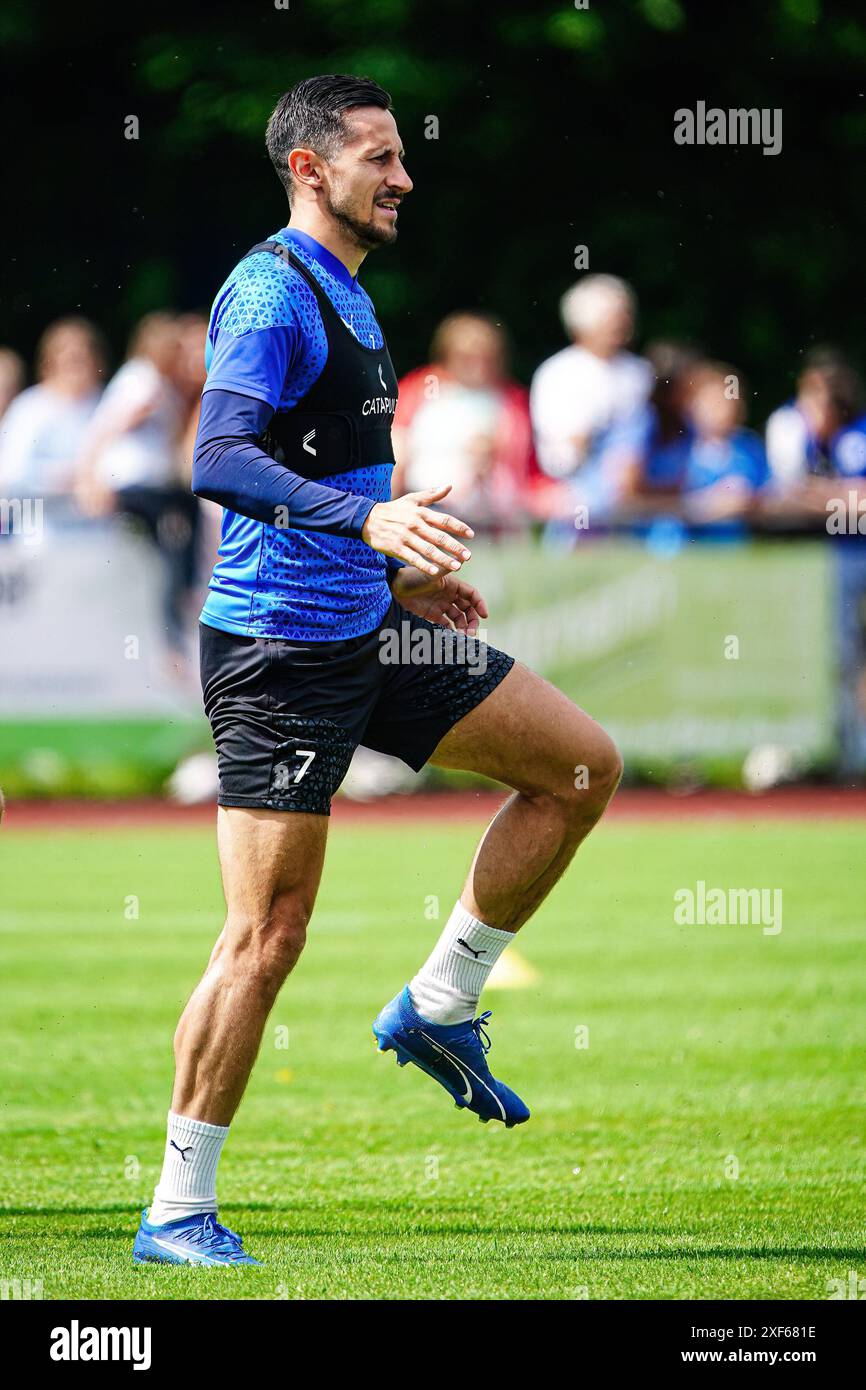 Steven Skrzybski (Holstein Kiel, #07)  GER, Training Holstein Kiel, Fussball, Bundesliga,  Saison 2024/25, 01.07.2024  Foto: Eibner-Pressefoto/Marcel von Fehrn Stock Photo