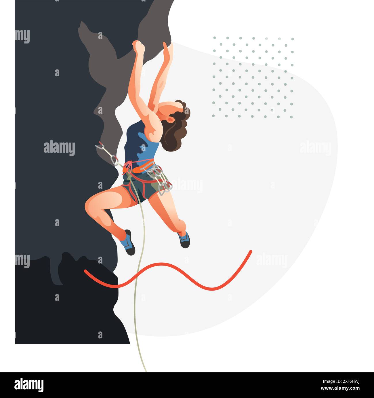 Professional Mountain Climber - Stock Illustration as EPS 10 File Stock ...