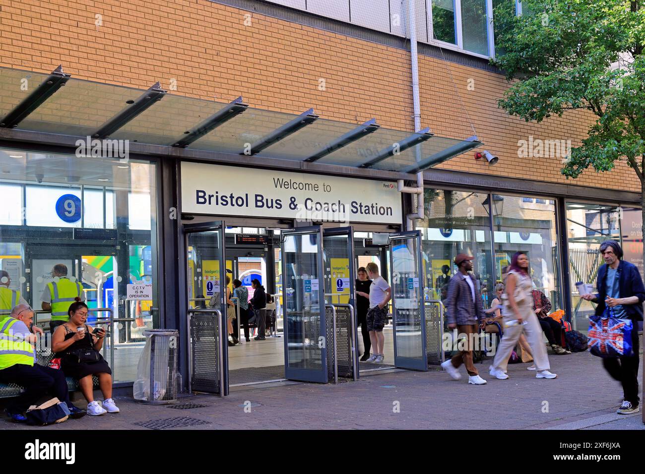 Entrance to Bristol Bus and Coach Station, . Taken June / July 2024 Stock Photo Alamy