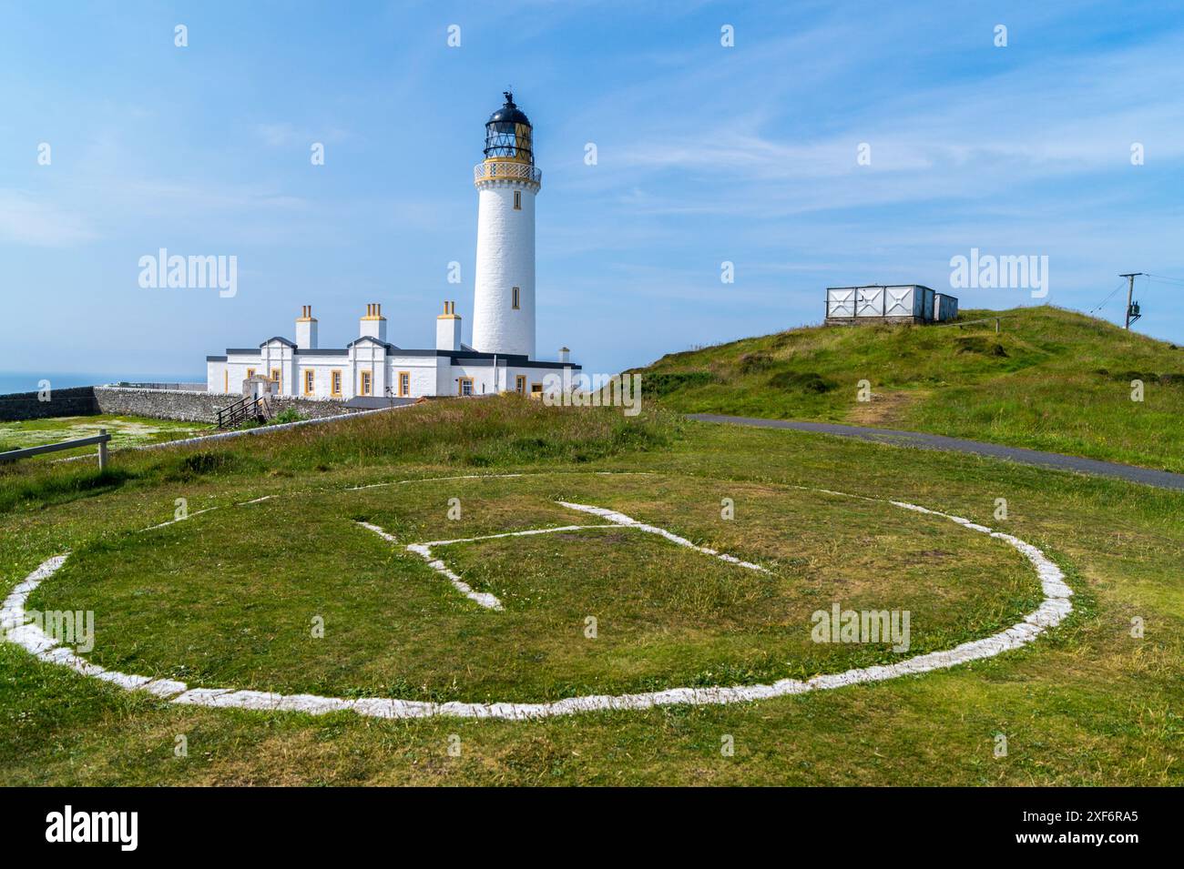 Mull of Galloway lighthouse, by Robert Stephenson, 1828, Wigtownshire, Dumfries and Galloway, Scotland Stock Photo