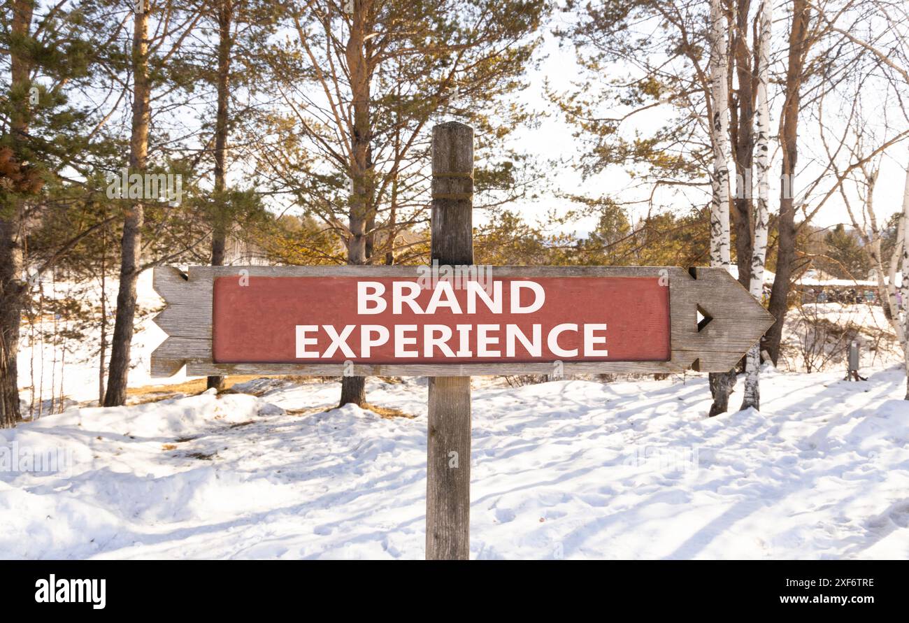 Red Exeperience Sign Integrity of the forest hi-res stock photography and images - Alamy