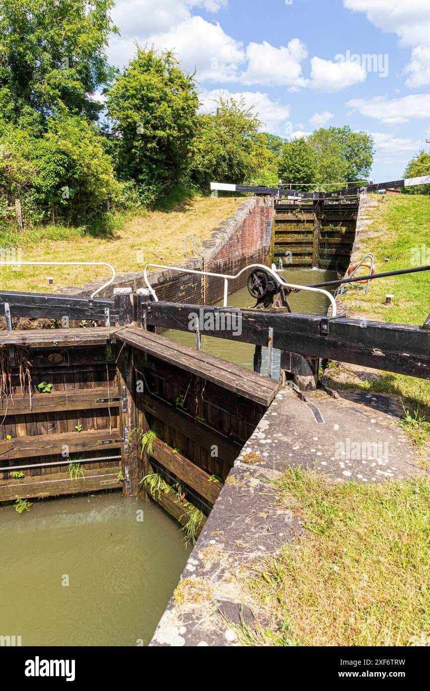 Ryeford Double Lock on the Stroudwater Navigation at Ryeford near ...