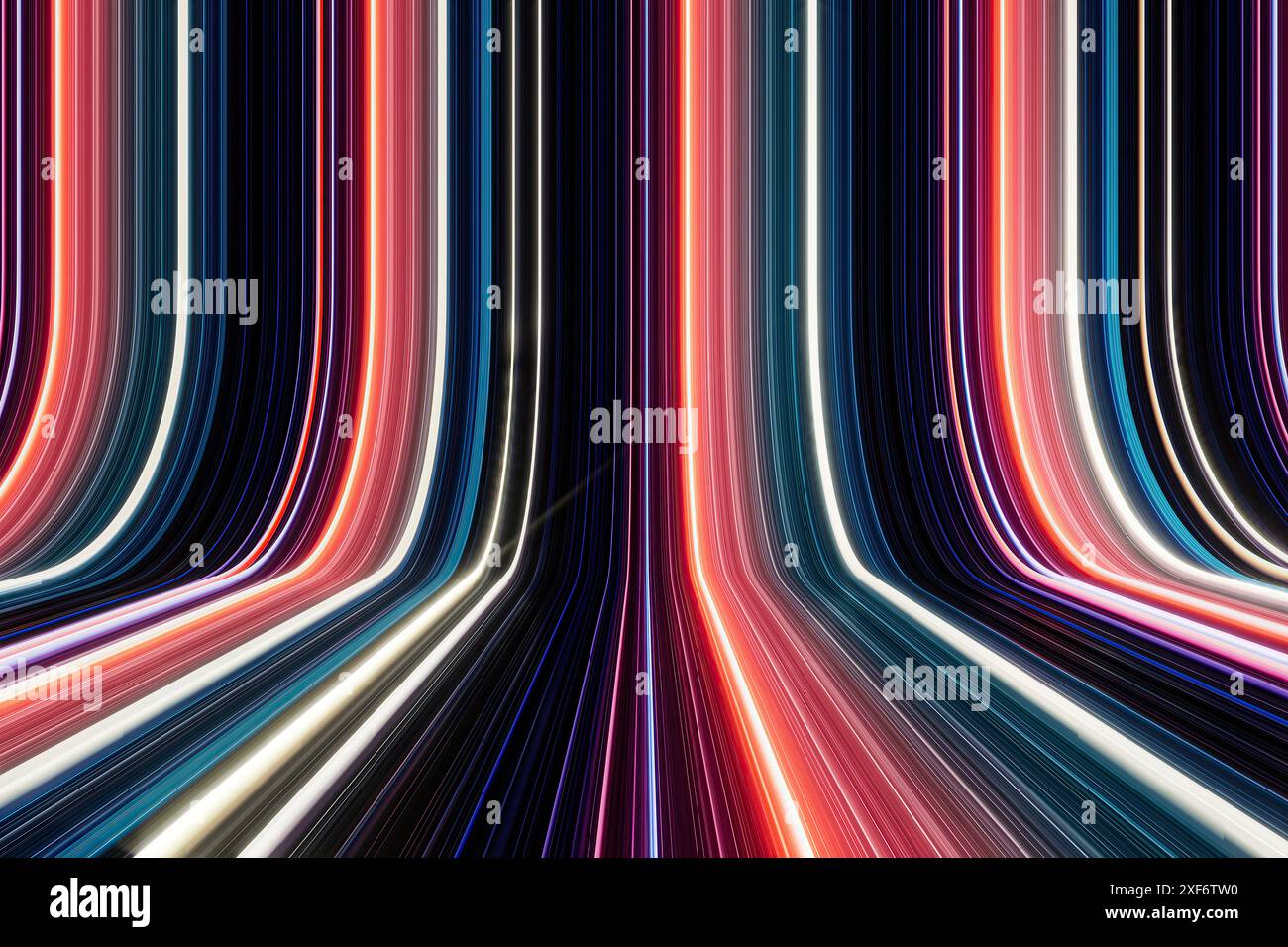 Tunnel futuristic neon light trails hi-res stock photography and images ...