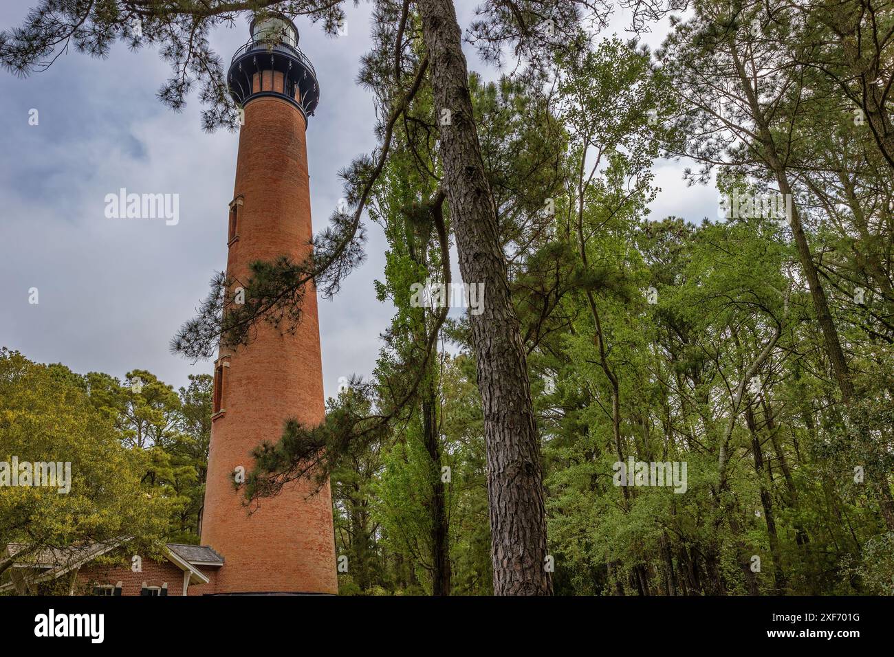 Currituck Beach Lighthouse built in 1875 on Corolla Island in Outer ...