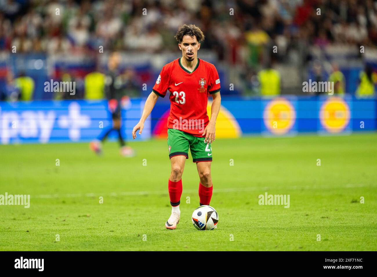 Frankfurt, Germany. 01st, July 2024. Vitinha (23) of Portugal seen
