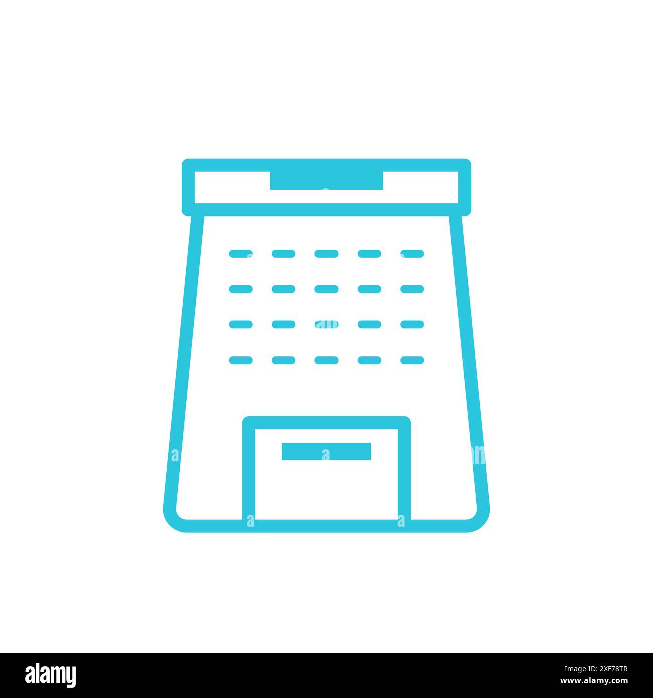 Compost bin icon. Isolated on white background. From blue icon set. Stock Vector