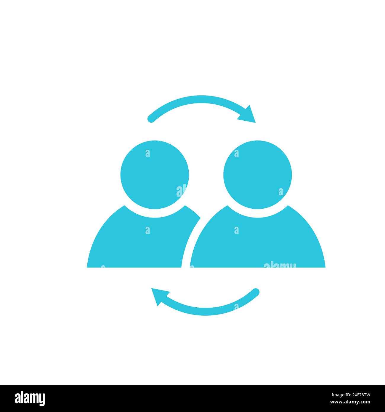 Empathy icon. Isolated on white background. From blue icon set. Stock Vector