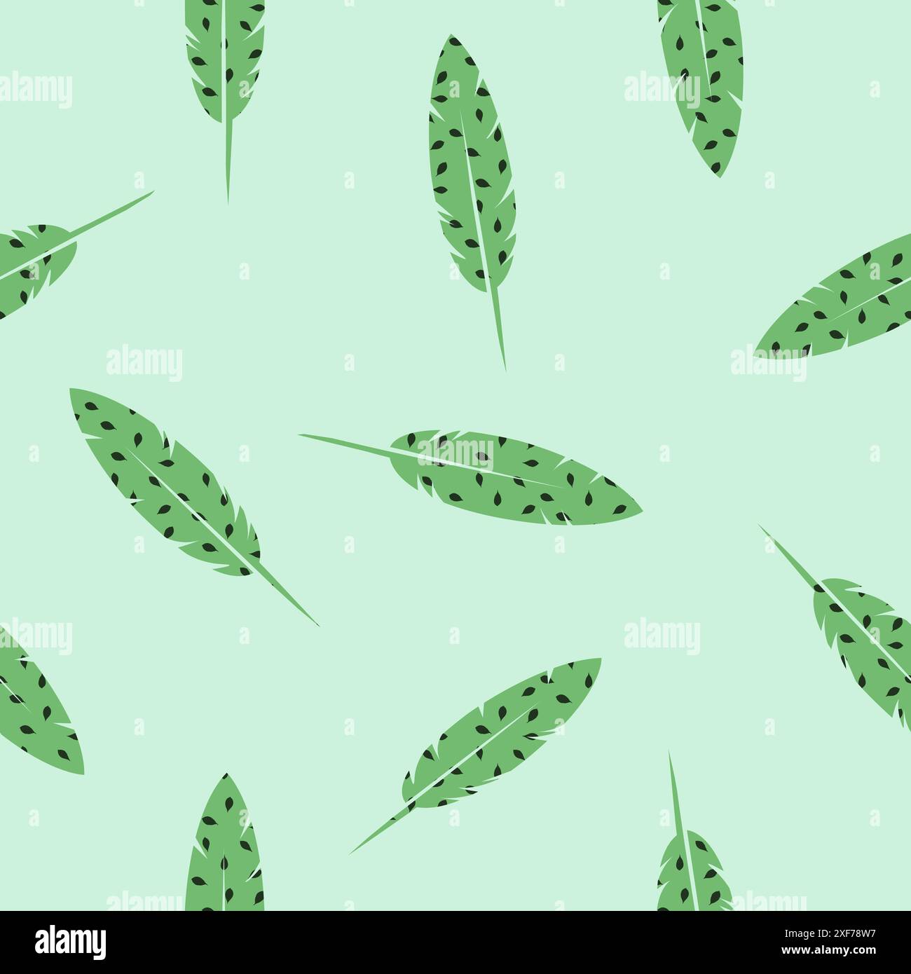 Bird Feathers seamless pattern texture design element Stock Vector