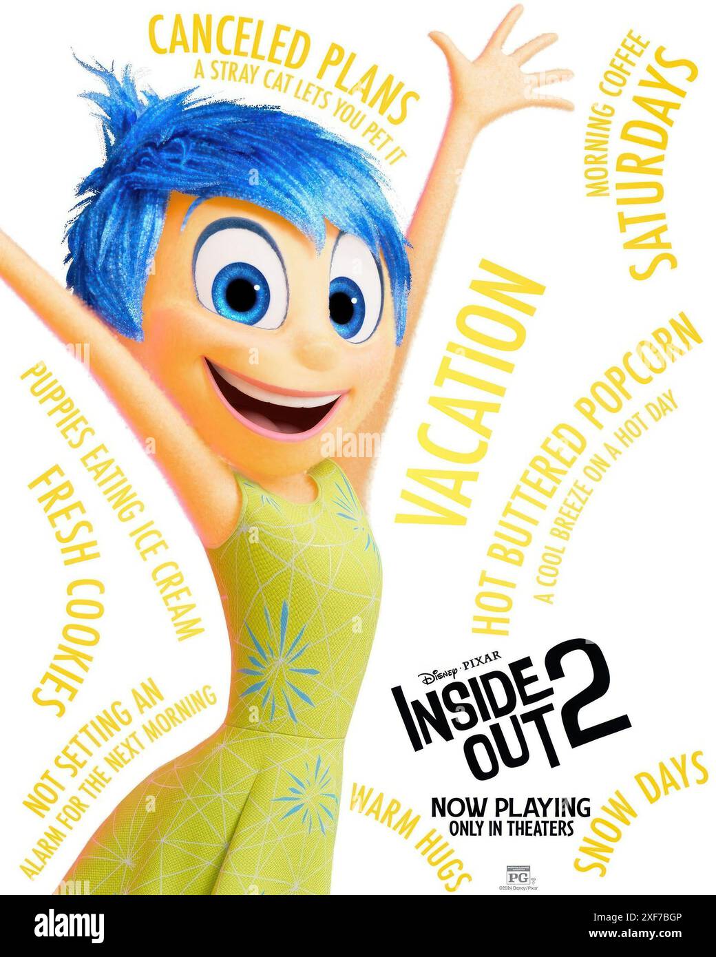 INSIDE OUT 2, US poster, Joy (voice Amy Poehler), 2024. © Walt Disney
