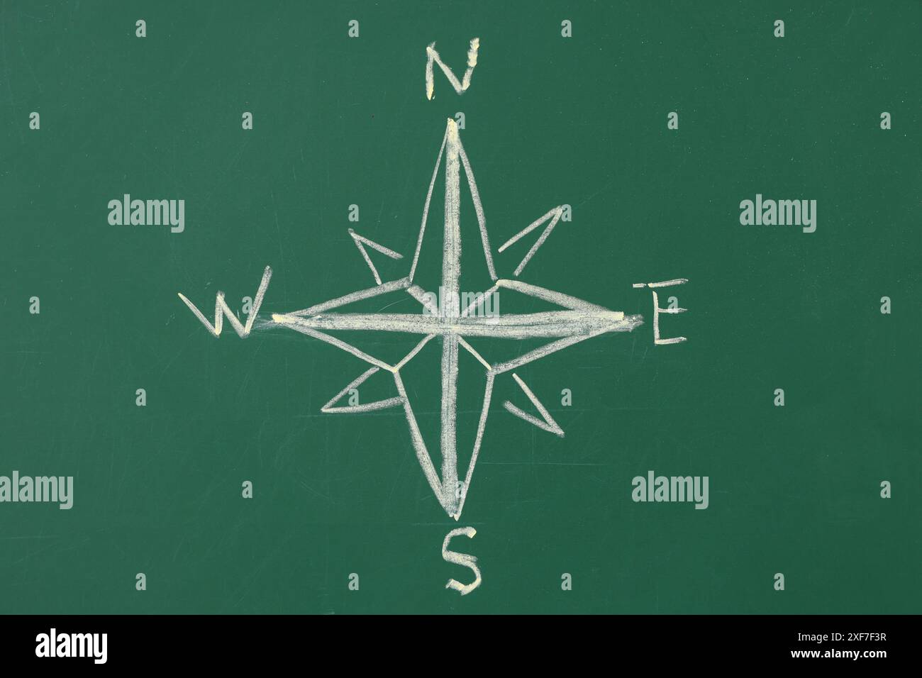 Drawn compass on green hi-res stock photography and images - Alamy
