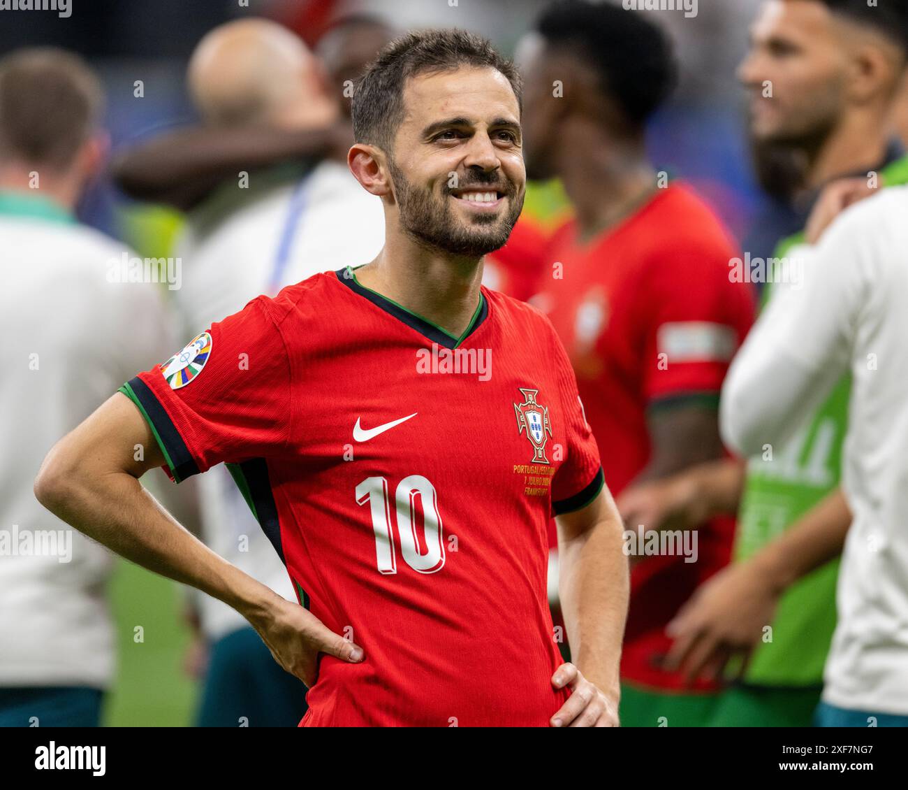 Frankfurt Am Main, Germany. 02nd July, 2024. Bernardo Silva of Portugal