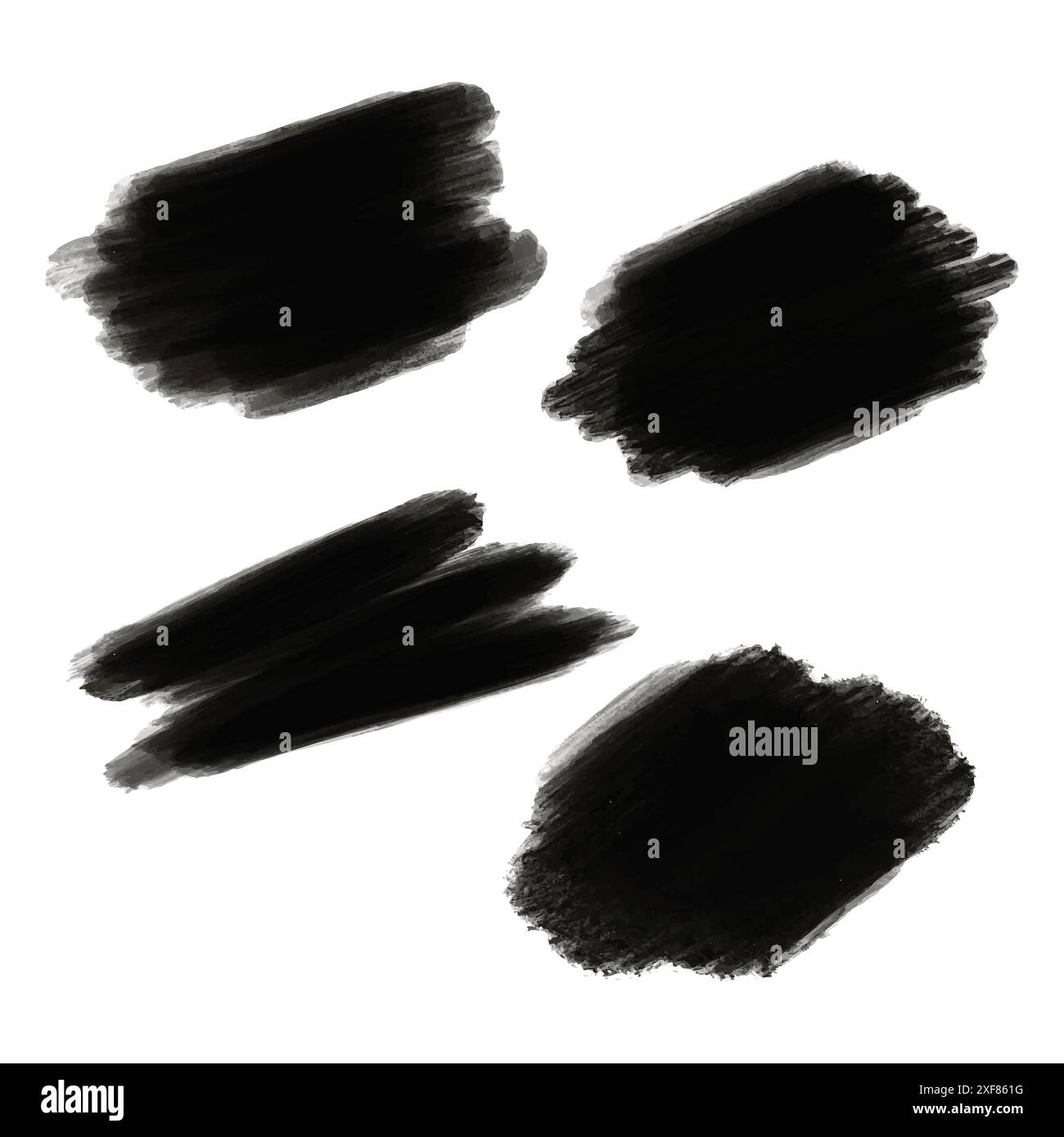 Black ink brush stroke Stock Vector Images - Alamy