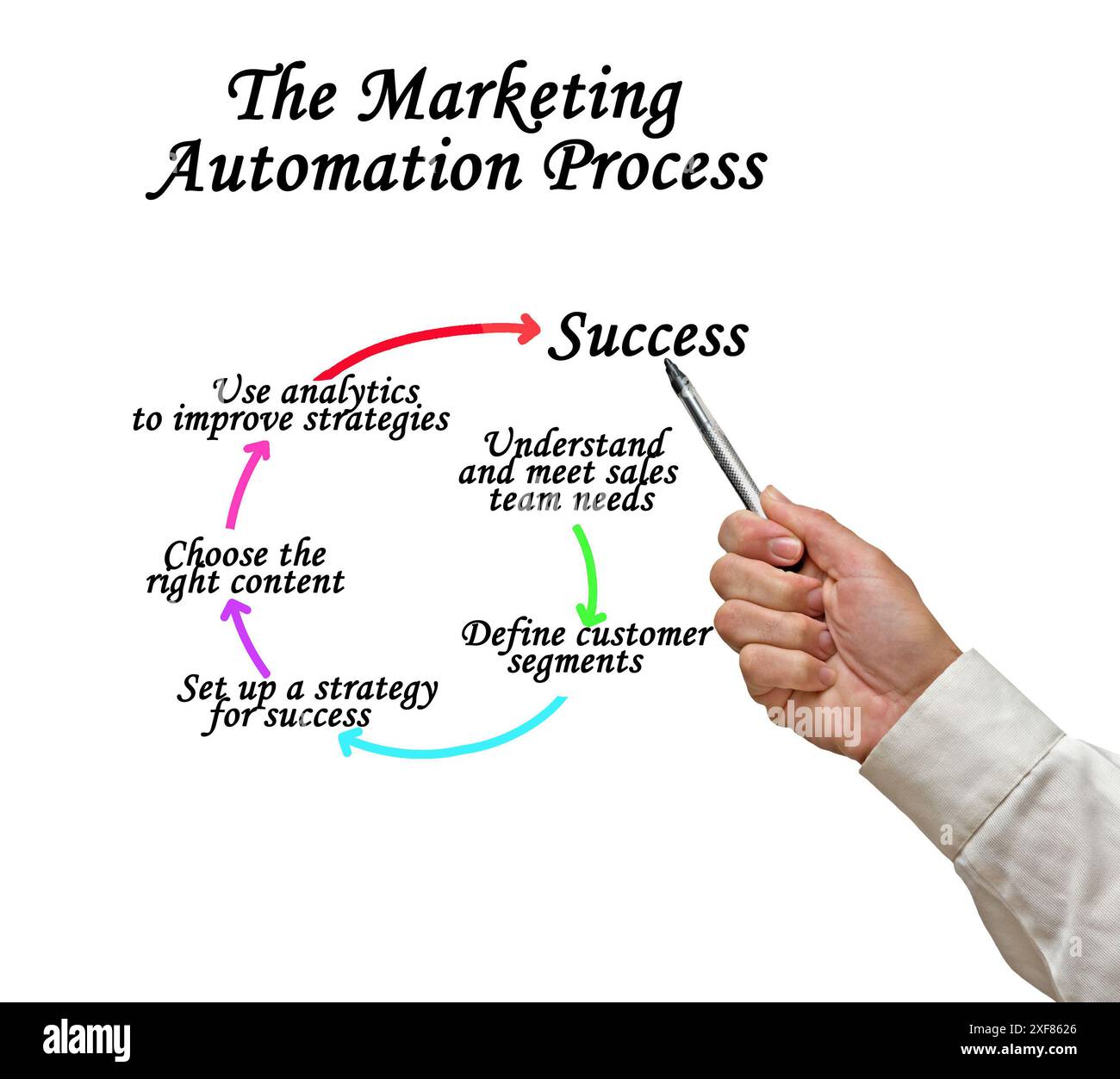Components of Marketing Automation Process Stock Photo - Alamy