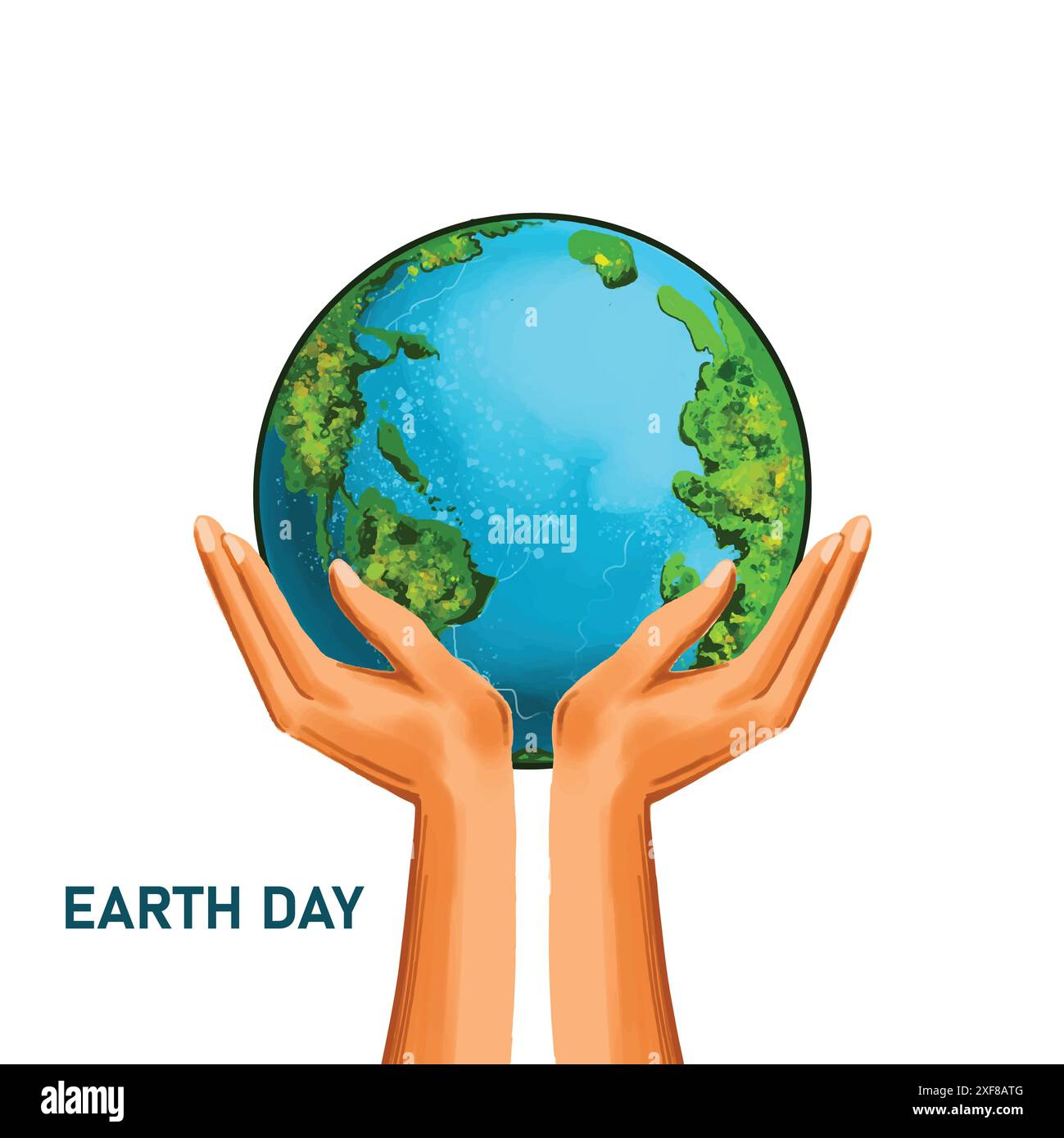Hands holding earth globe tree in hi-res stock photography and images ...