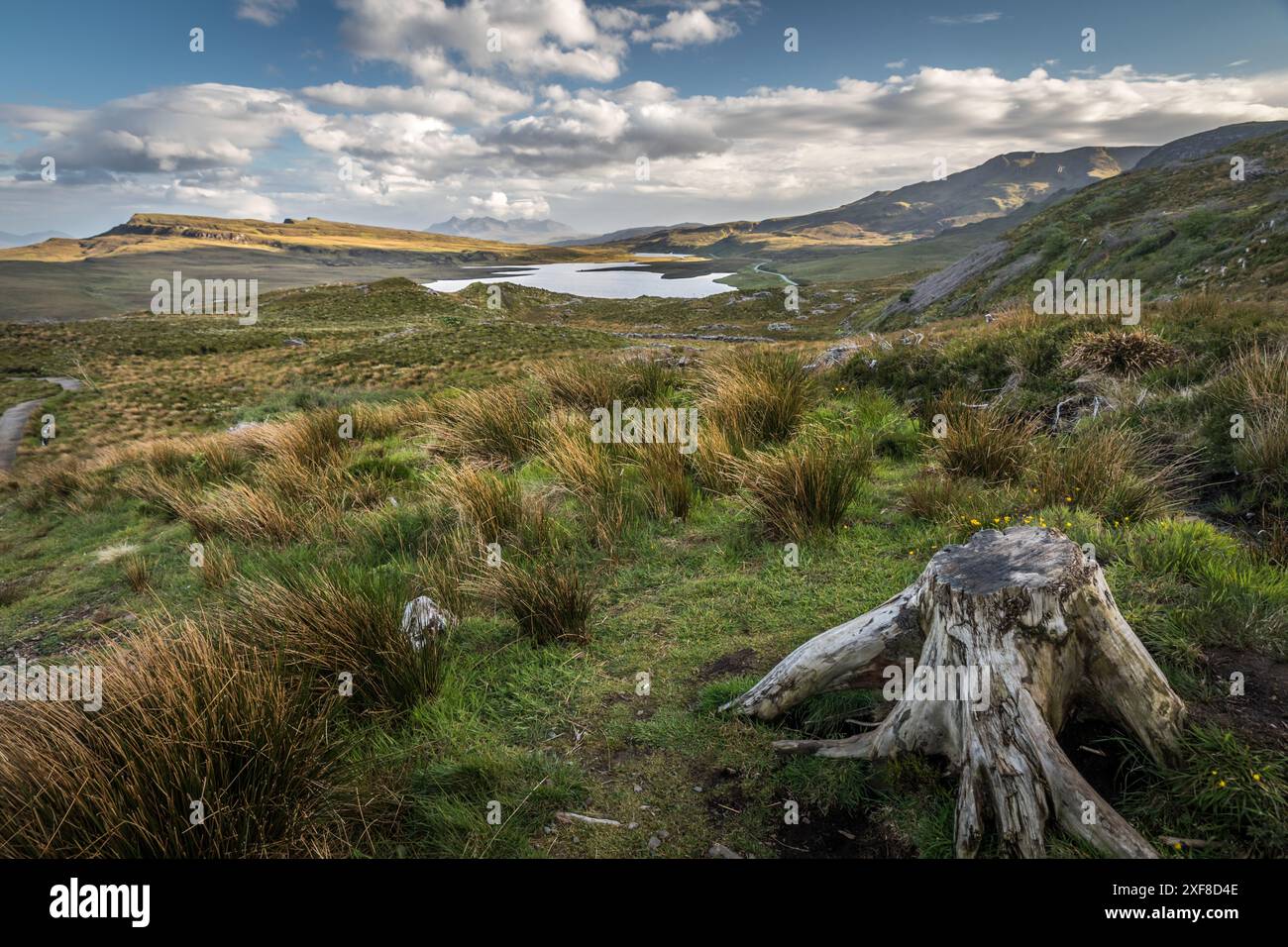 geography / travel, Great Britain, Scotland, View over Loch Leathan at Cuillin Hills, ADDITIONAL-RIGHTS-CLEARANCE-INFO-NOT-AVAILABLE Stock Photo