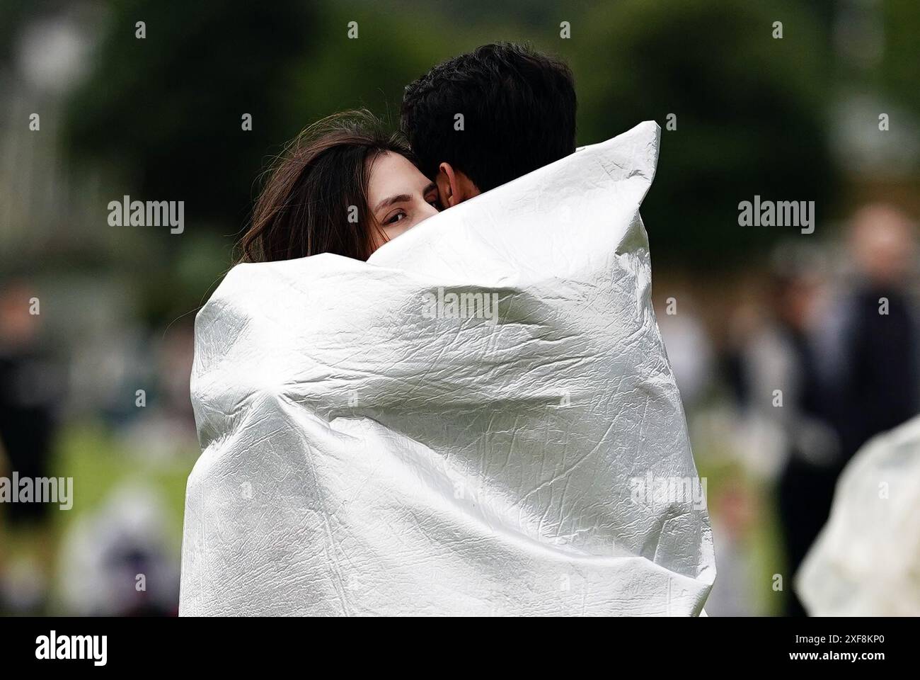 Spectators in the queue on day two of the 2024 Wimbledon Championships