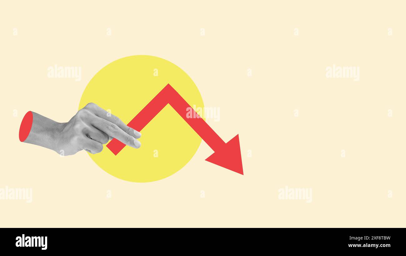 Decreased graph illustration hi-res stock photography and images - Alamy