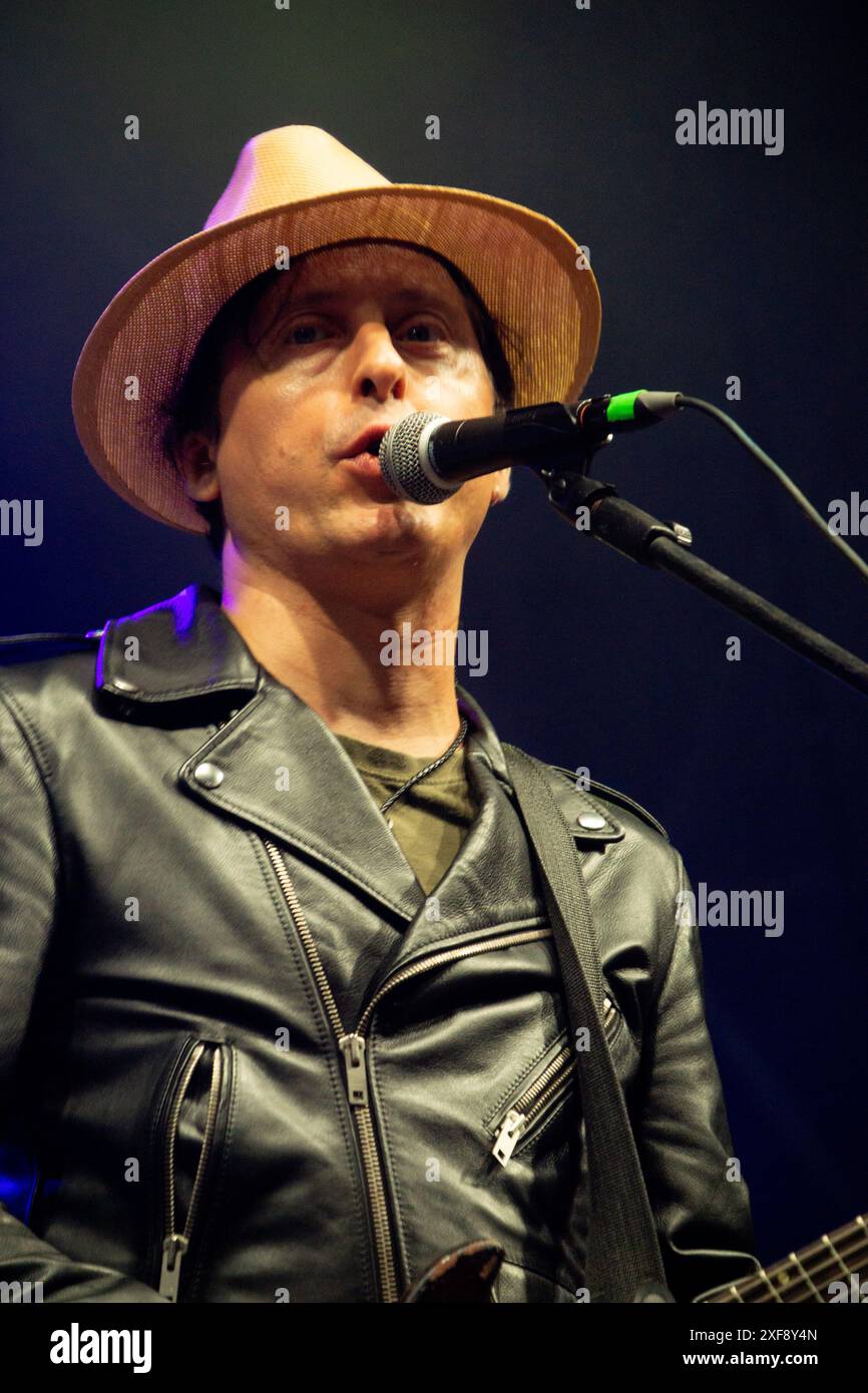 Rome, Italy. 1st July 2024.Carl Barat on stage at Villa Ada Festival. Cristina Massei/Alamy Live News Stock Photo