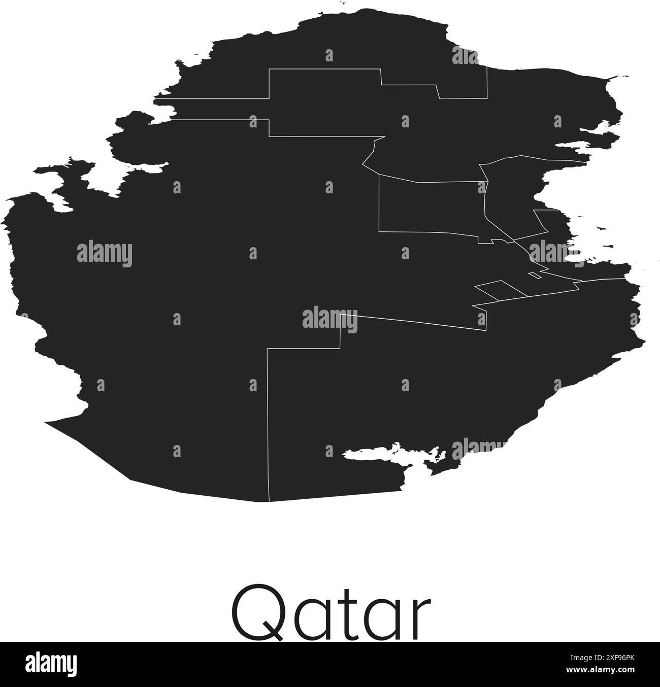 qatar-map-vector-illustration-silhouette-outline-qatar-travel-and