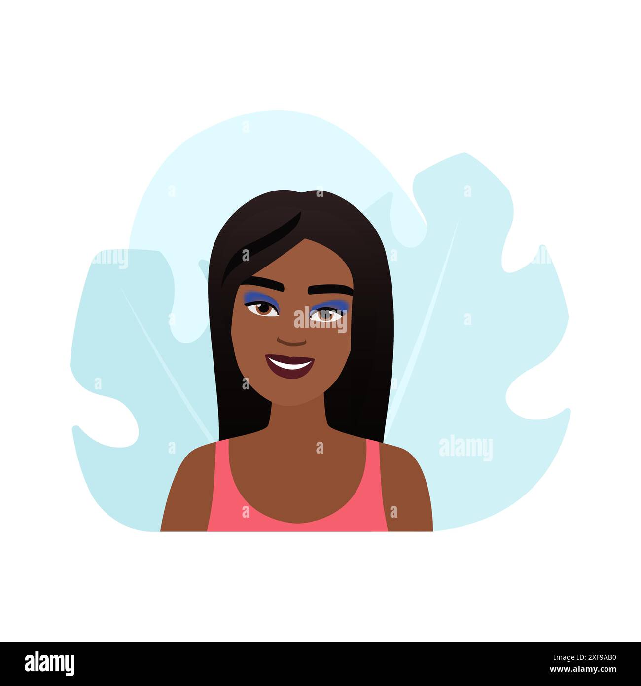 Beautiful girl portrait, instructions for makeup removal routine vector