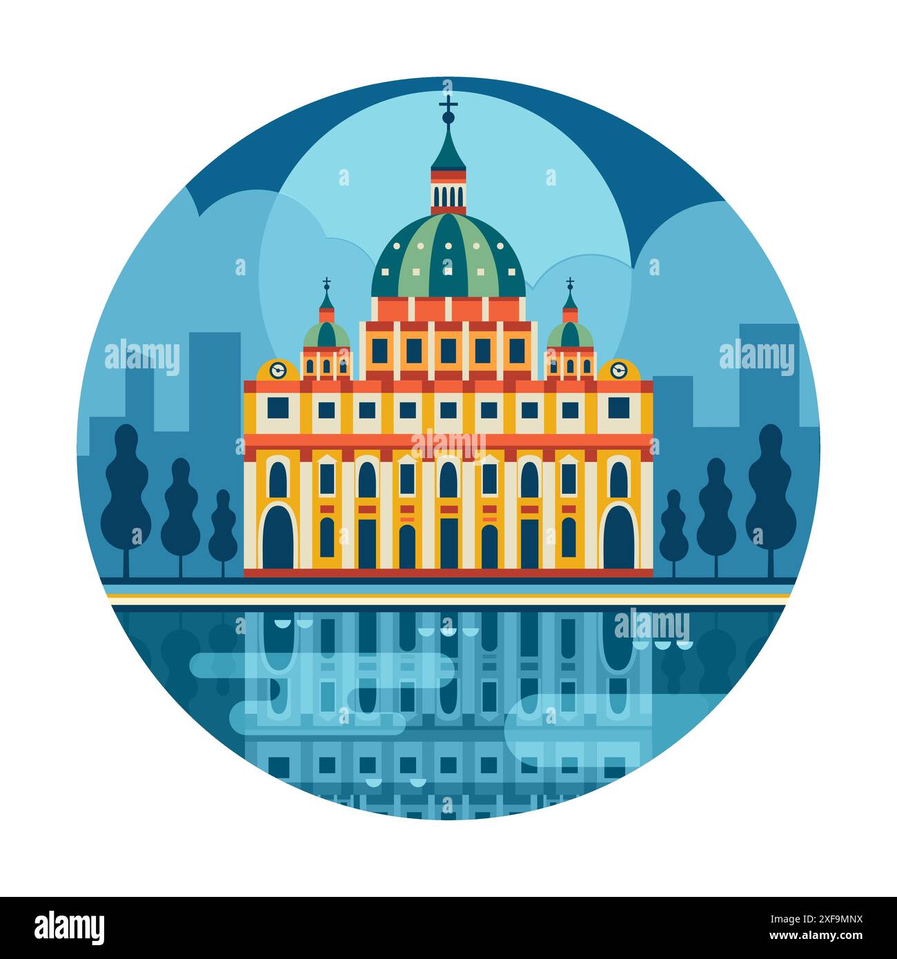 Vatican dome basilica Stock Vector Images - Alamy