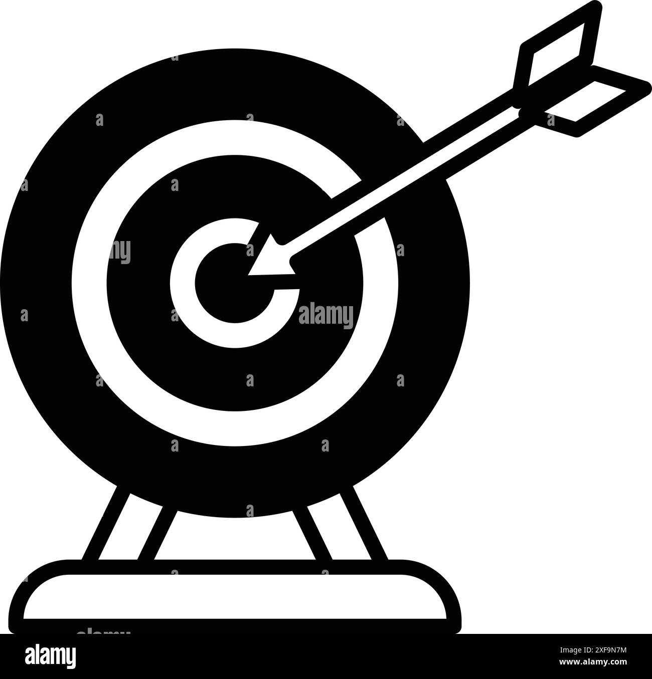 Archery target board Black and White Stock Photos & Images - Alamy