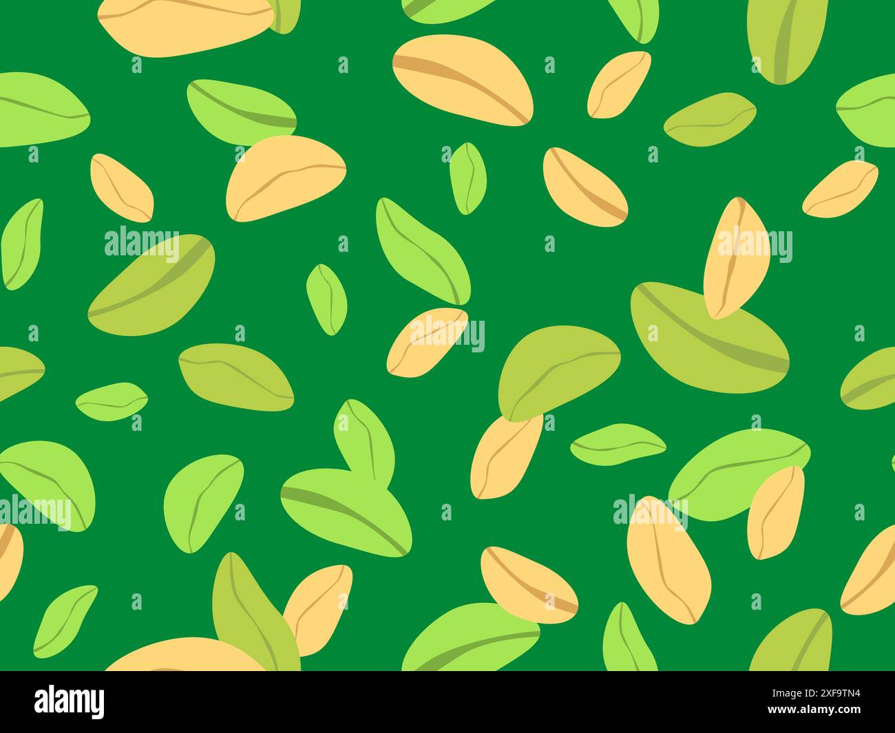 Pistachios seamless pattern. Background with green nuts, pistachios and ...