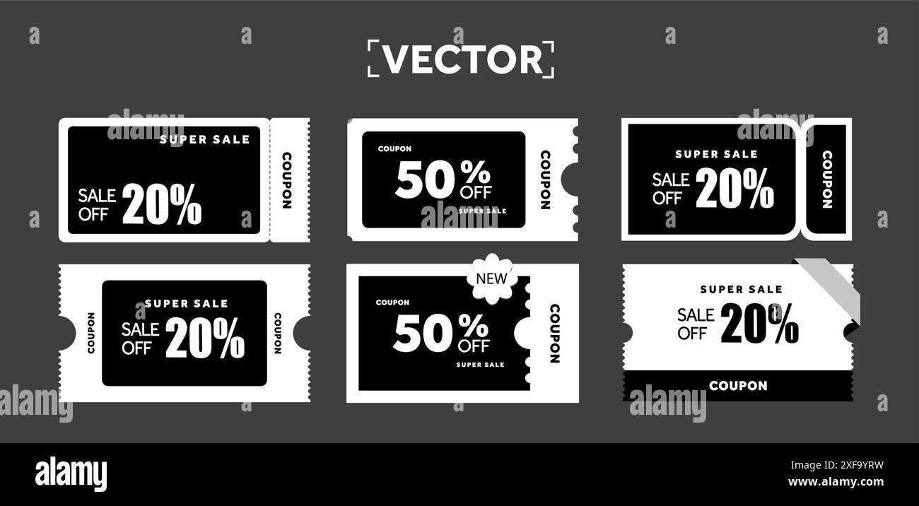 50 sale coupon Black and White Stock Photos Images Alamy