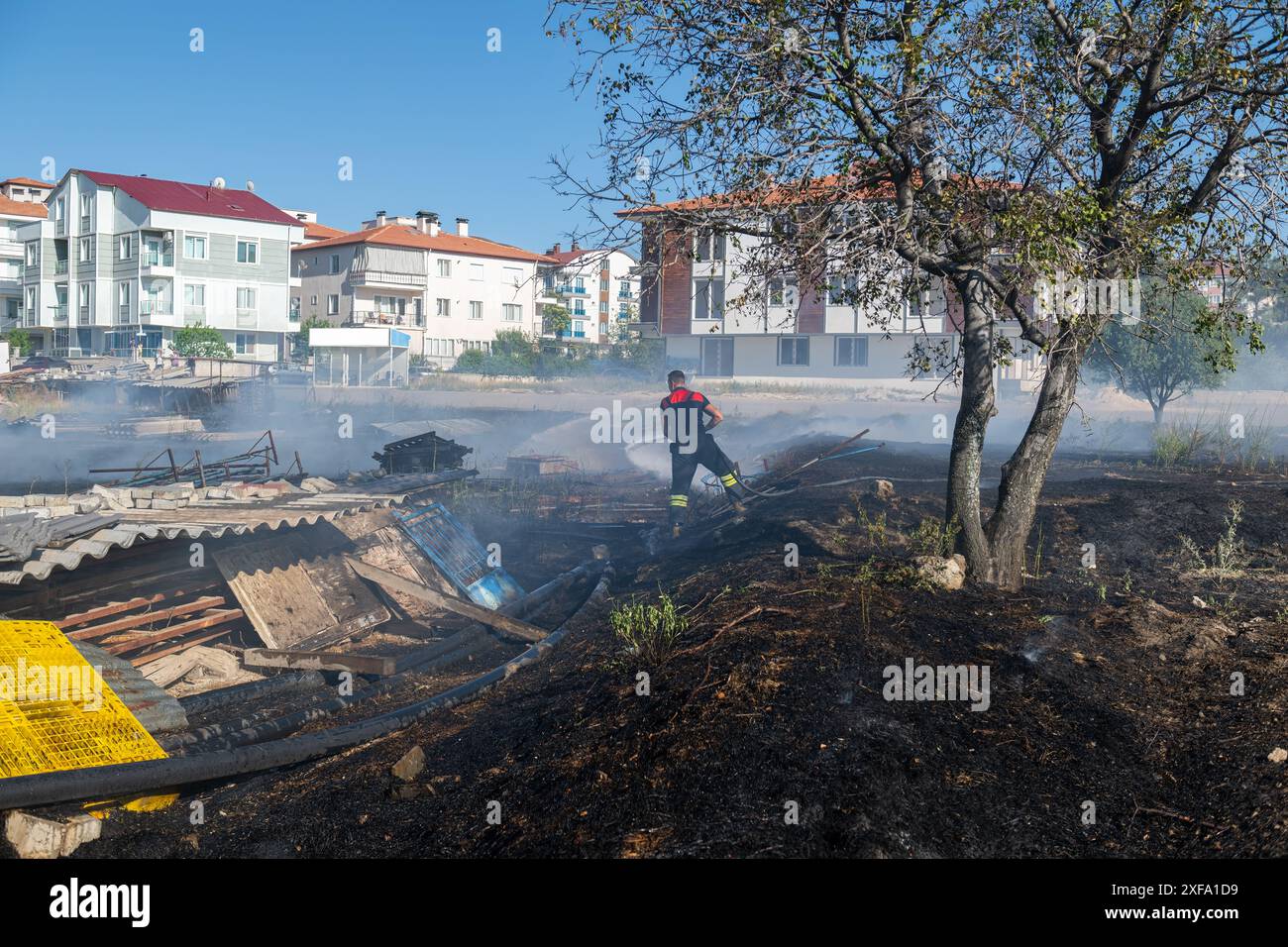 Firefighter training field hi-res stock photography and images - Alamy
