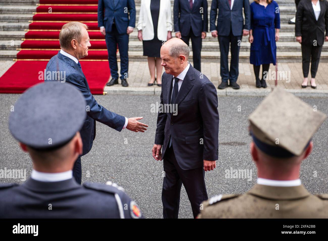 Warsaw, Poland. 02nd July, 2024.Prime Minister Donald Tusk and the