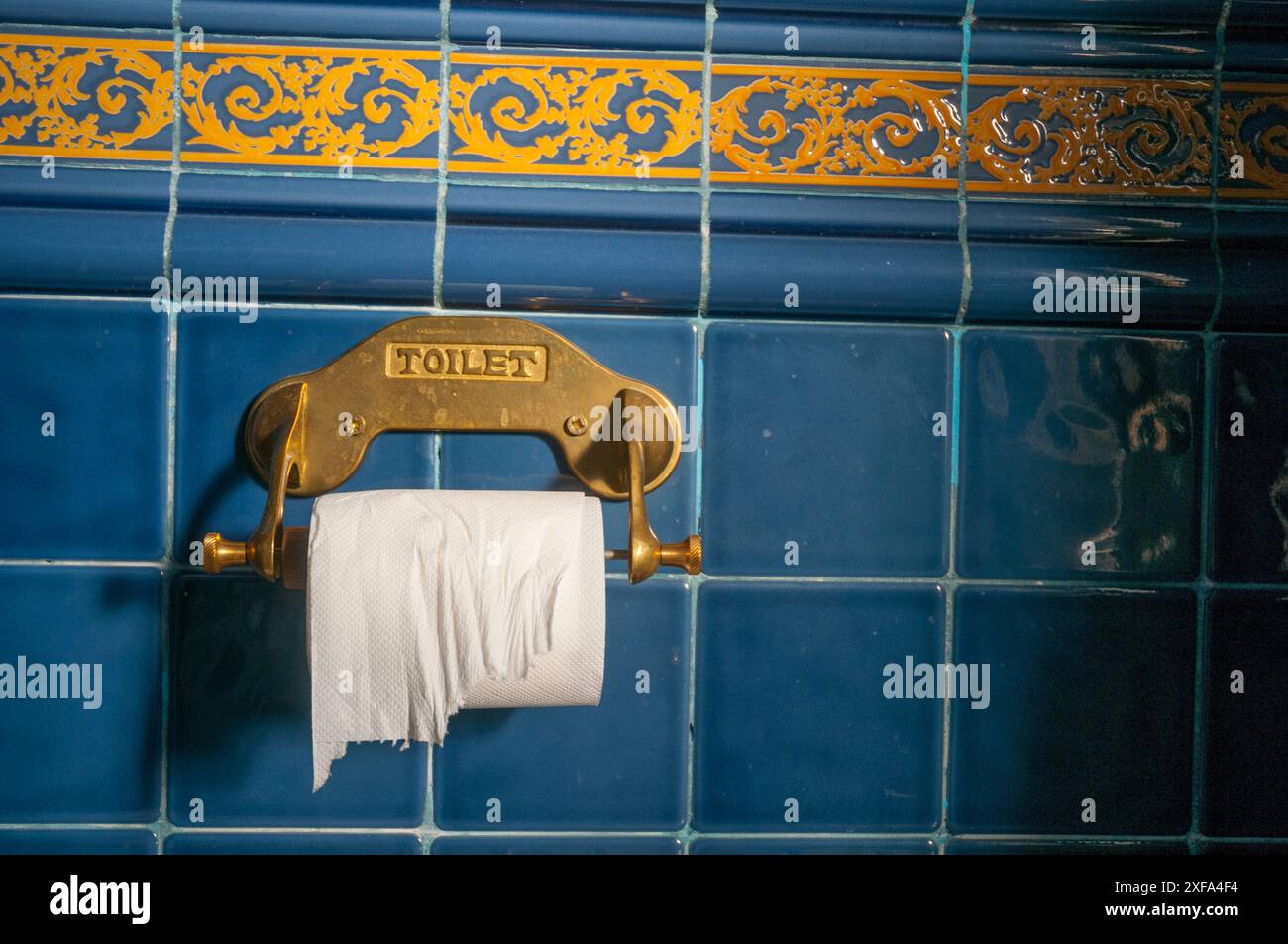 Toilet paper dispenser stock photo alamy