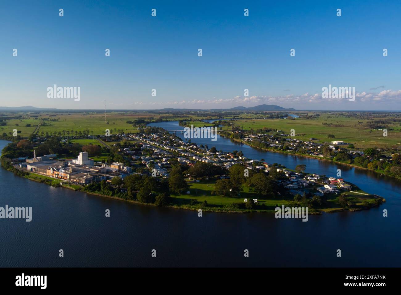Smithtown is a town located on the banks of the Macleay River in New South Wales, Australia. Stock Photo