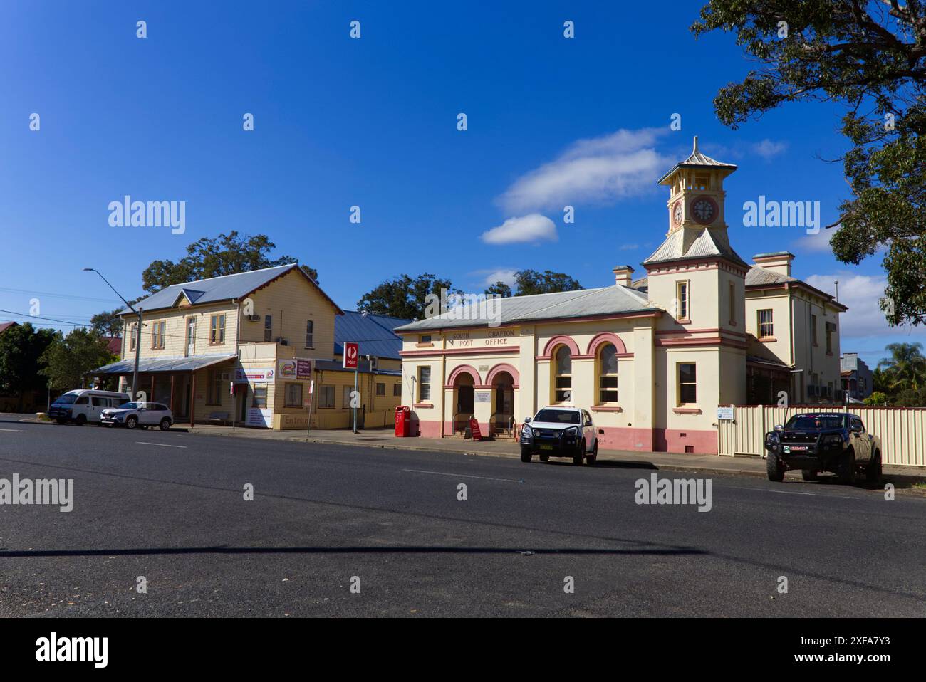 The South Grafton Post Office, a prominent landmark located in South Grafton, New South Wales, Australia. Stock Photo