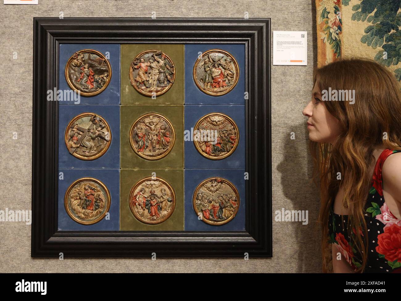 Bonhams London 02 July 2024 A part set of nine South German carved and ...