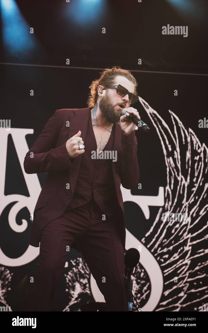 The american blues hard rock band Rival Sons performed at Danish Copenhell festival 2024. Credit: Andrea Pinna Stock Photo