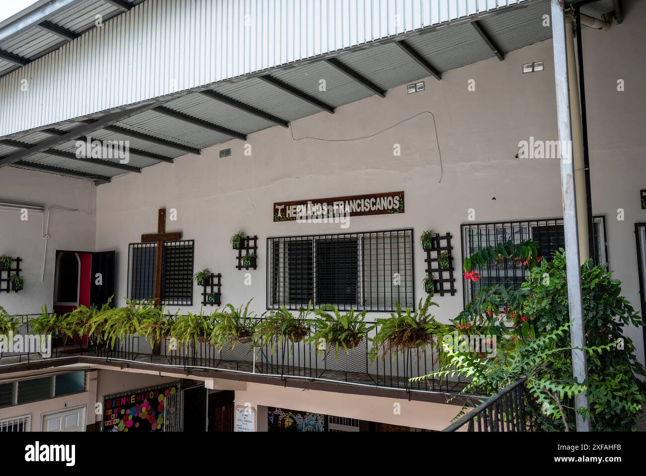 Monestary of St Francisco in Boquete, a small mountain town in the Province of Chiriquí, Panama Stock Photo