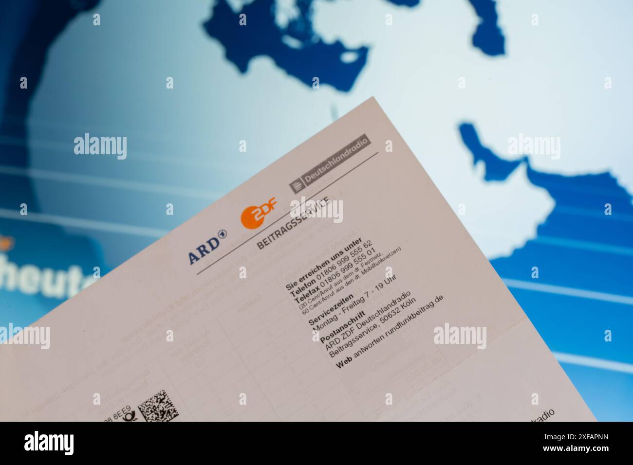 Symbol image of the broadcasting fee, contribution service (Germany ...