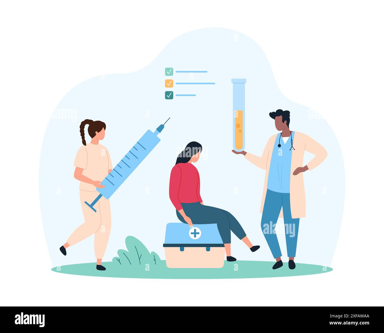Person holding injection Stock Vector Images - Alamy