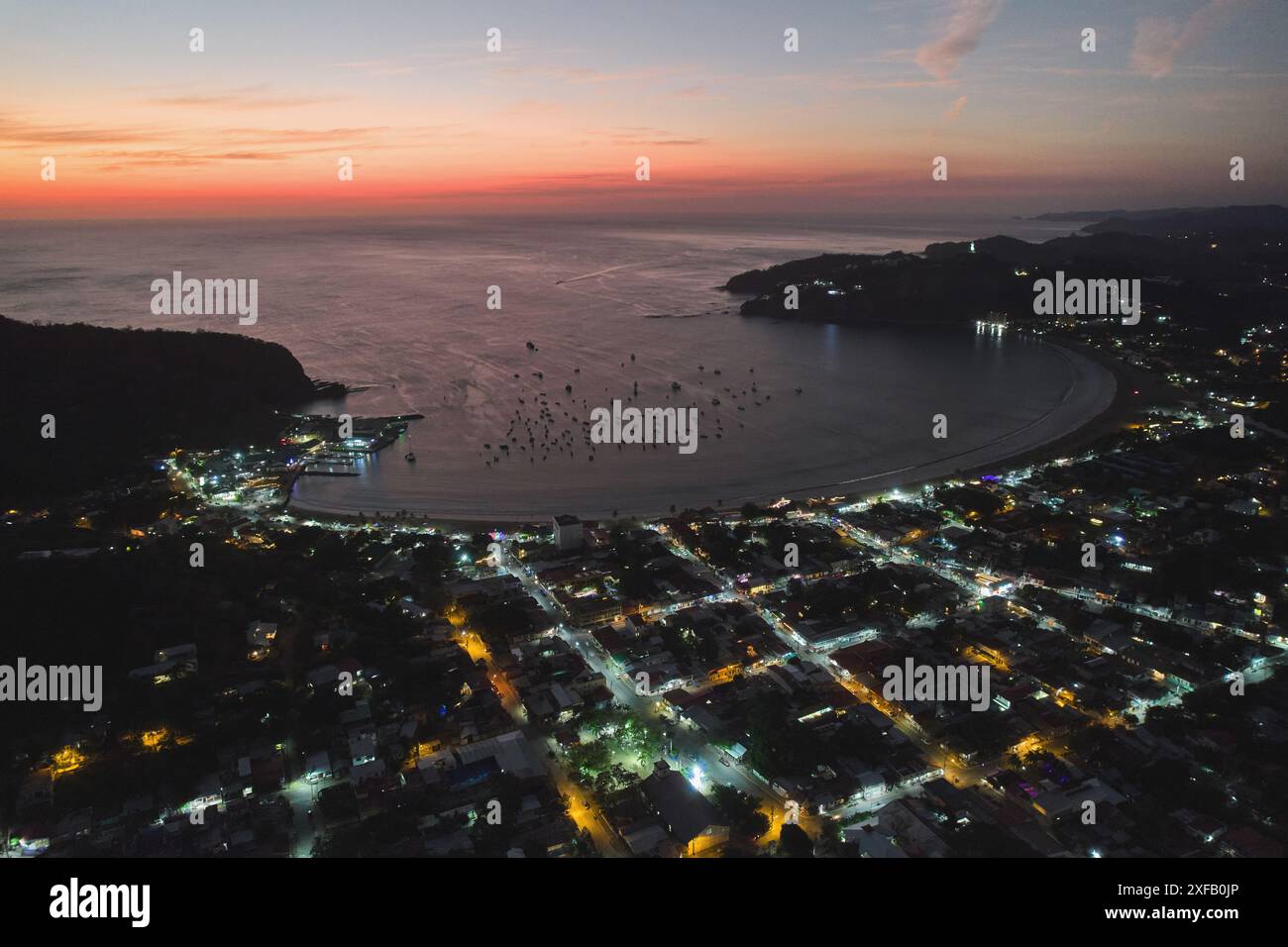 Aerial night view san hi-res stock photography and images - Alamy
