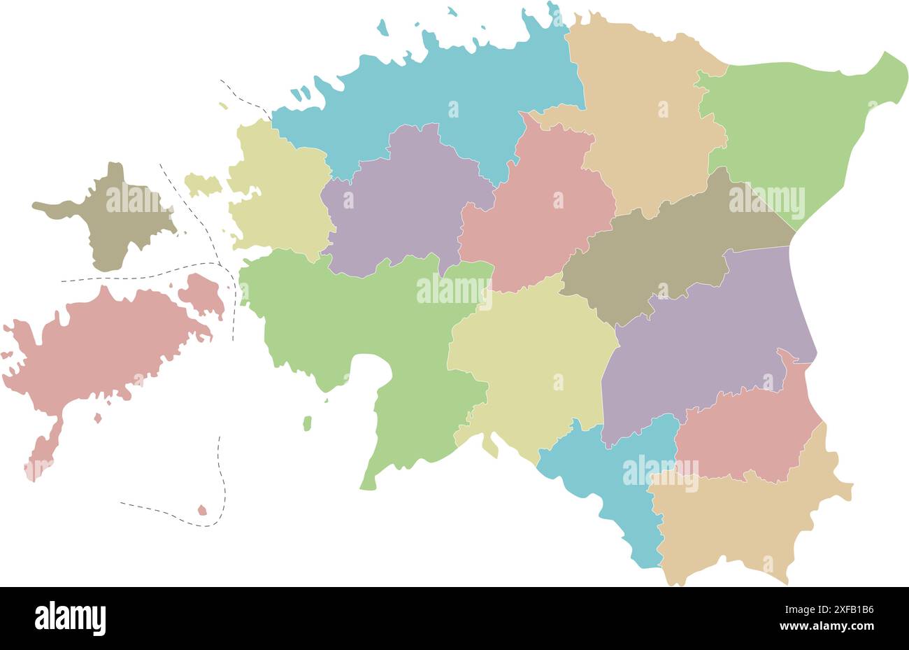 Estonia Political Map Regions Geography And Facts Mappr