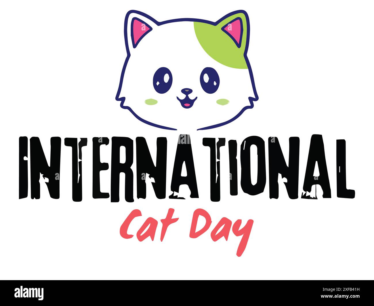 World Cat Day, International Cat Day Stock Vector Image & Art Alamy