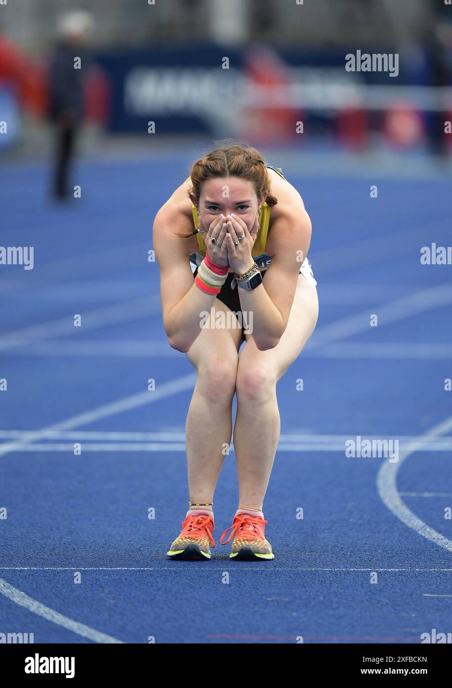 Gracie Griffiths of Pembrokeshire Harriers competing in the women's ...