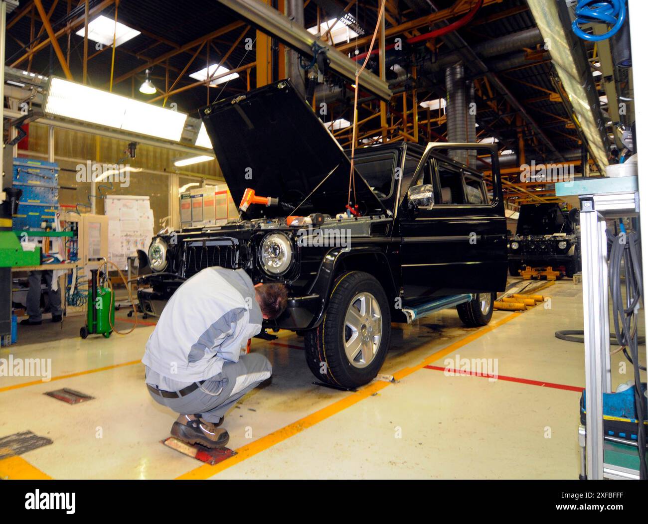 construction of the mercedes G class in graz construction of the ...