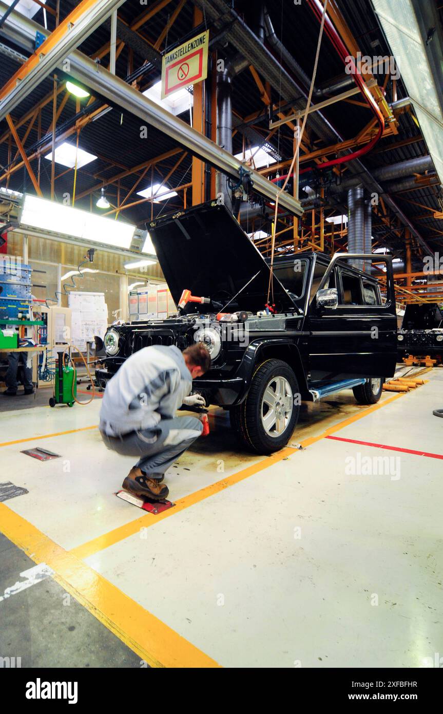 construction of the mercedes G class in graz construction of the ...