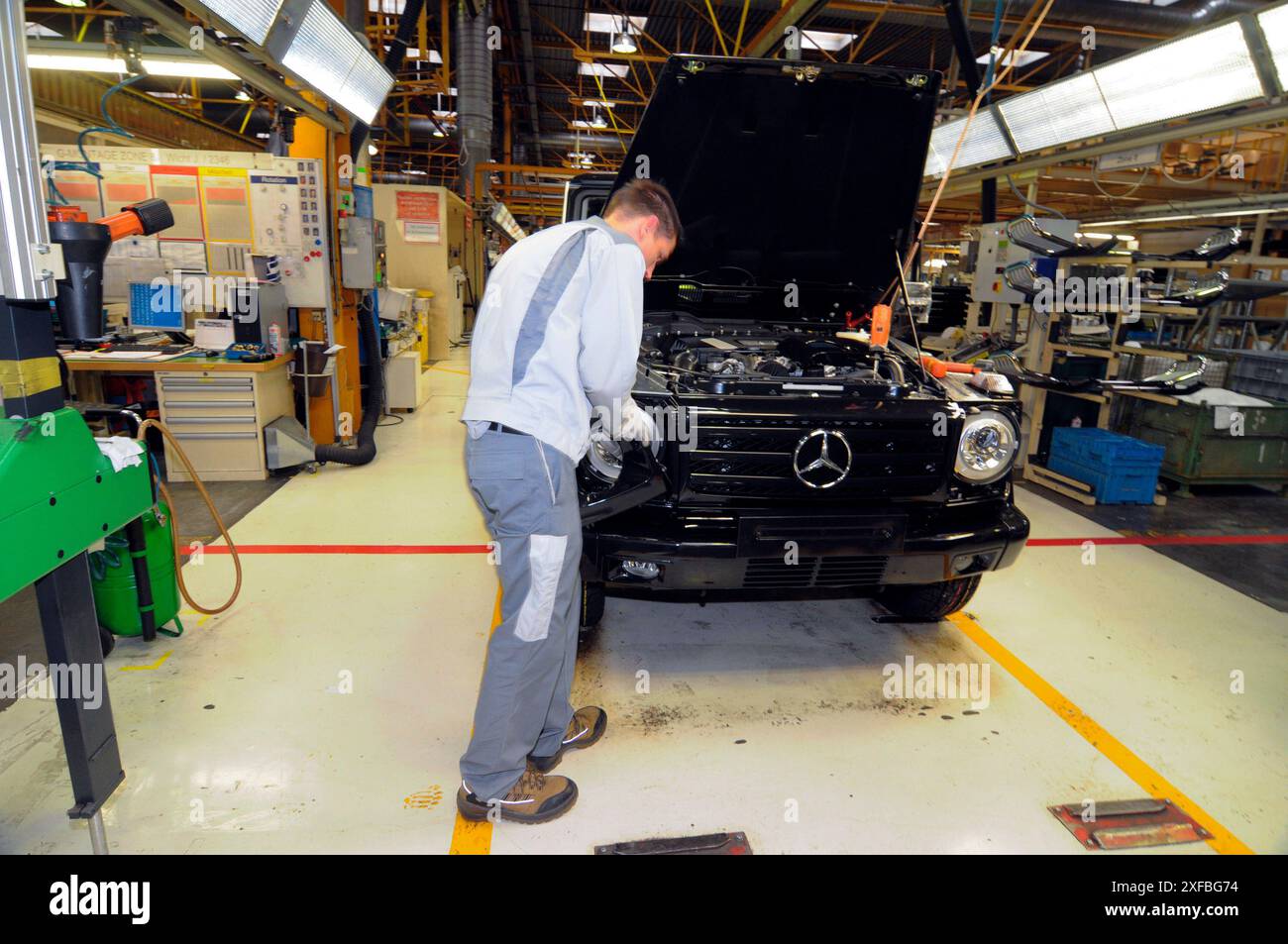 construction of the mercedes G class in graz construction of the ...