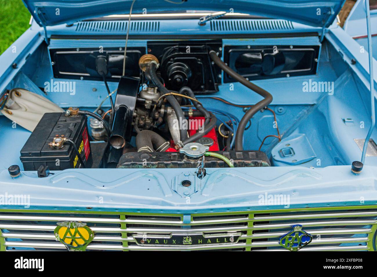 Vauxhall HA engine. Hoghton Tower Classic Car Show 2024 Stock Photo - Alamy