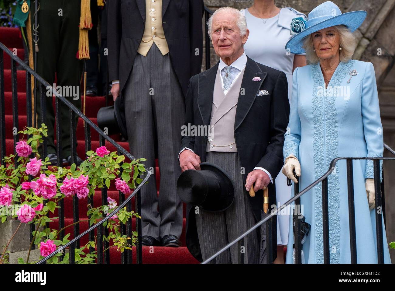 King Charles III and Queen Camilla during the Sovereign's Garden Party