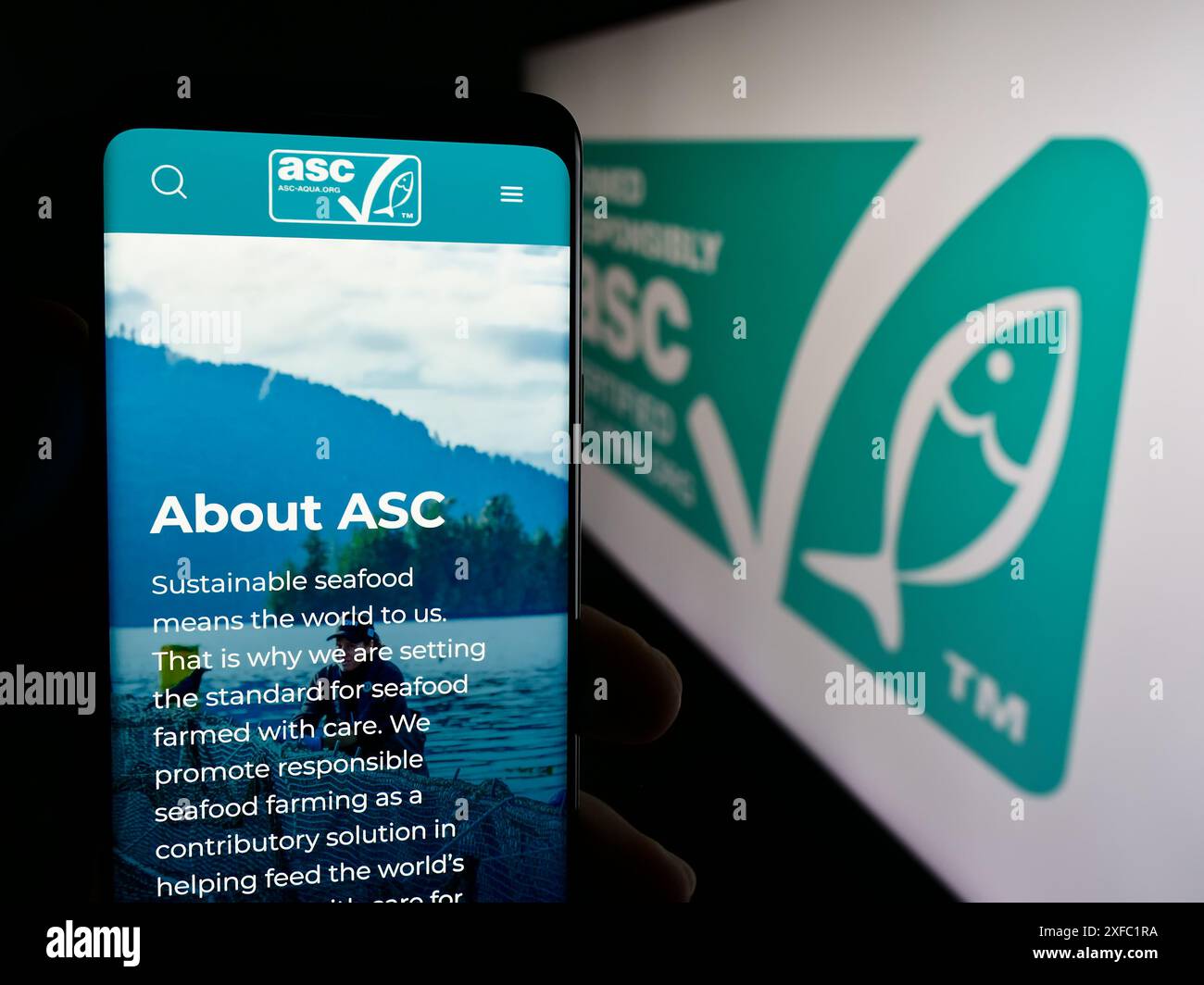 Asc seafood label hi-res stock photography and images - Alamy