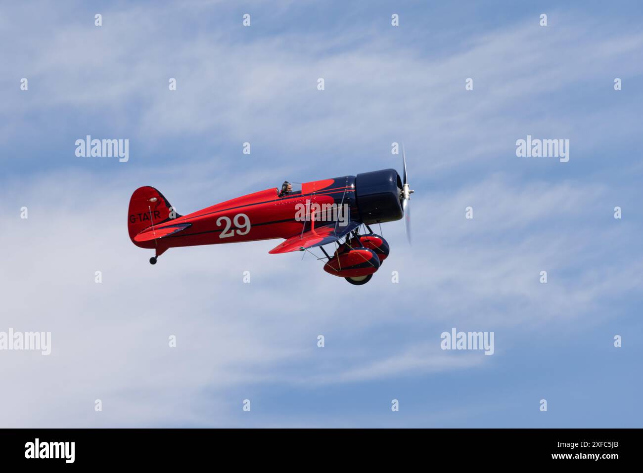 Travel Air Mystery Ship replica, registration G-TATR, displaying at the ...