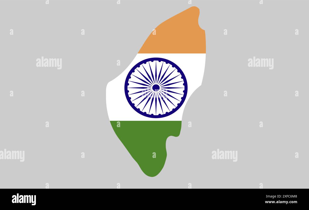 Tripura Map with Indian flag1, State of India, Republic of India ...